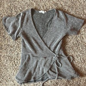 Small Caution to the Wind wrap shirt, barely worn.